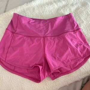 hot pink lulu speed up shorts